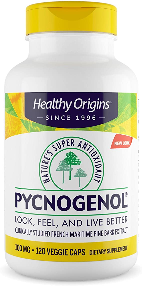 Healthy Origins Pycnogenol (Nature's Super Antioxidant) 100 mg, 120 Count