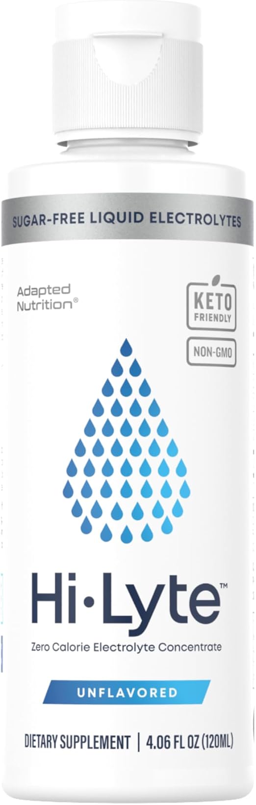 Hi-Lyte Electrolyte Concentrate for Rapid Rehydration | NO Calories, Sugar or Additives | 48 Servings | Magnesium, Potassium, Sodium & Zinc I 100% Money Back Guarantee