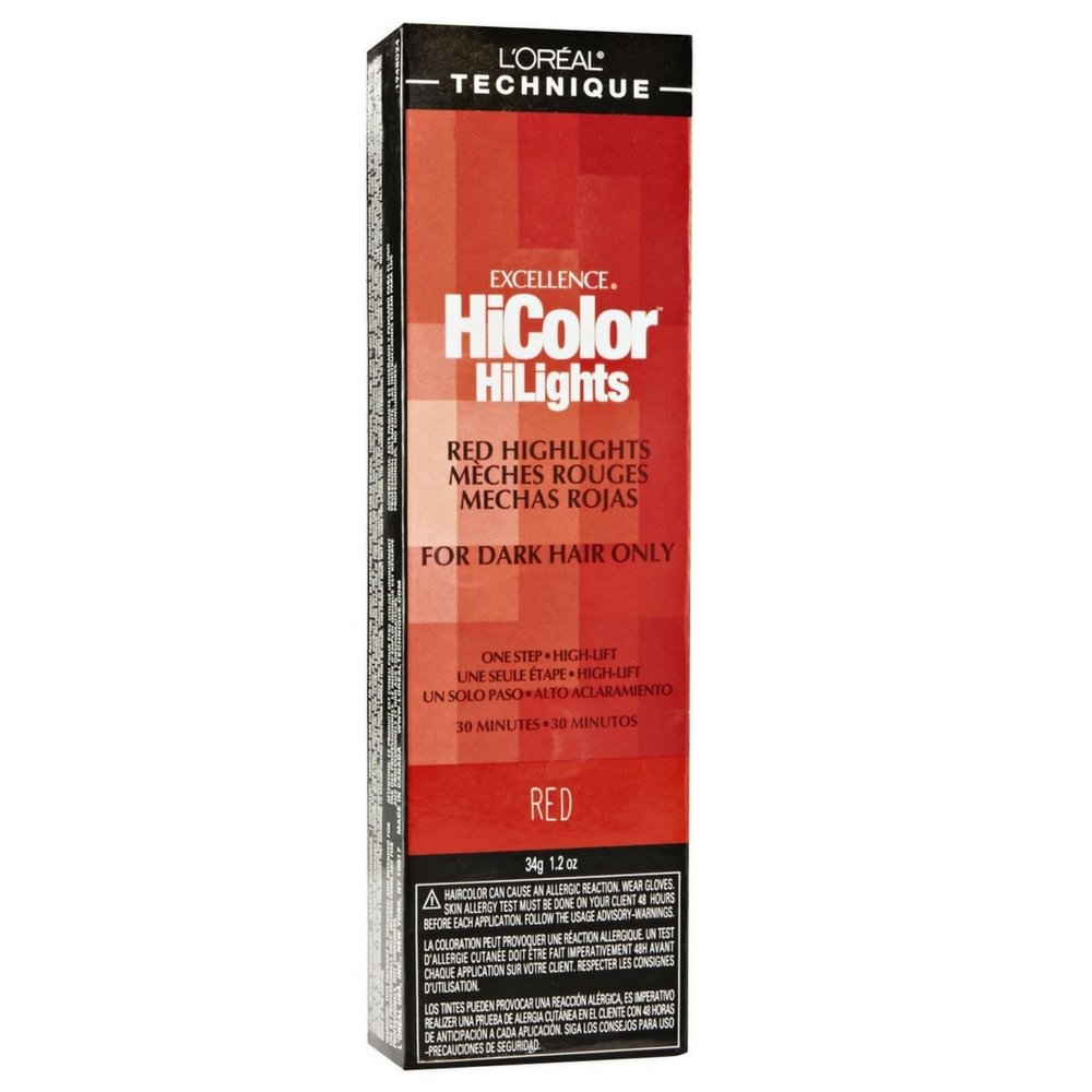 HiColor Red HiLights Red Permanent Creme Hair Color - 1.2 Oz (34g)
