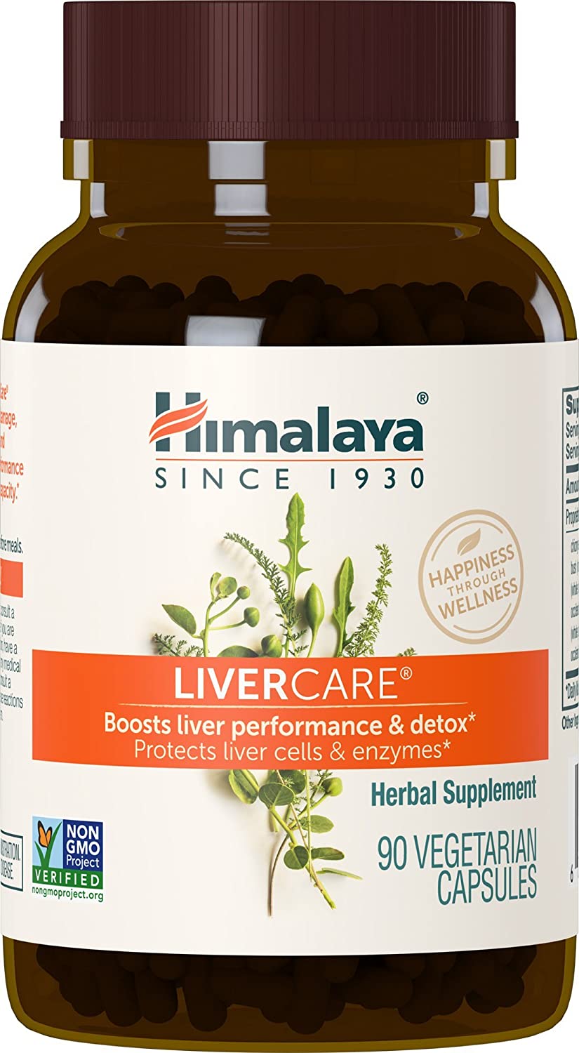 Himalaya LiverCare for Liver Cleanse and Liver Detox 375 mg, 90 Capsules