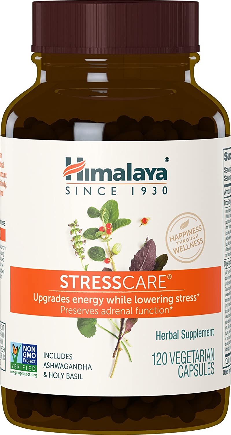 Himalaya StressCare for Natural Stress Relief, 120 Capsules, 1 Month Supply
