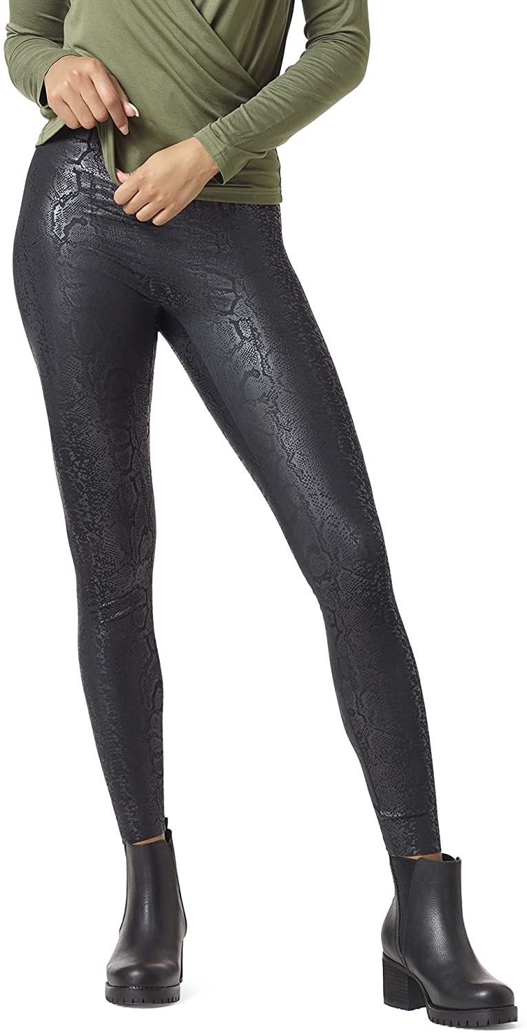 HUE Women's Sleek Effect High Waist Leggings - Large - 8.7Oz (248g)