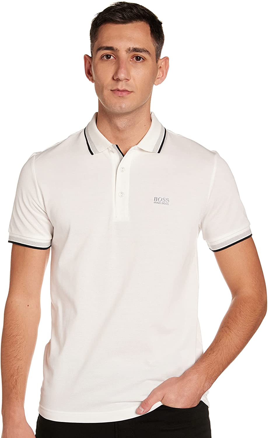 Hugo Boss Modern Fit Paddy Polo Shirt in Red (Size L)