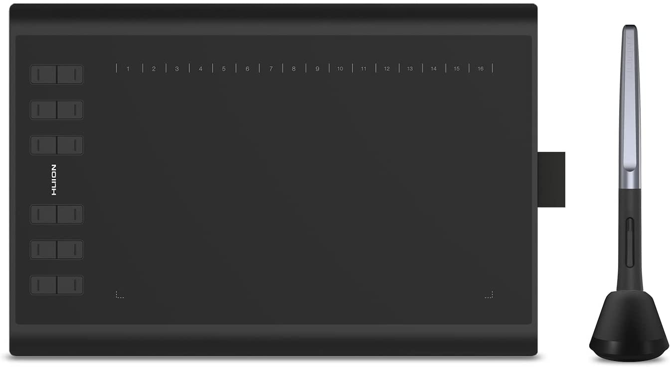 Huion NEW 1060 PLUS Graphic Drawing Tablet with Built-in 8GB MicroSD Card and 12 Express Keys