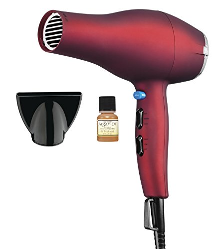 Infiniti Pro by Conair 1875 Watt Full Size Salon Performance AC Motor Styling Tool and Hair Dryer, Soft Touch Red