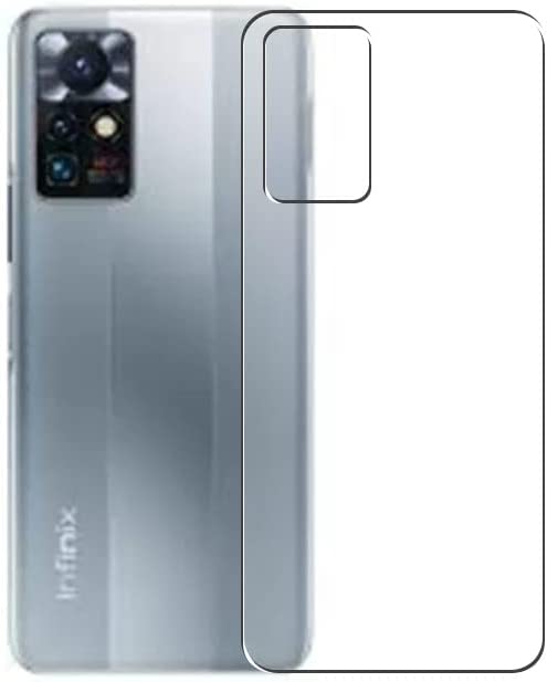 Infinix Zero X Neo TPU Guard Cover, Back Screen Protector Film, Back Glass - Crystal