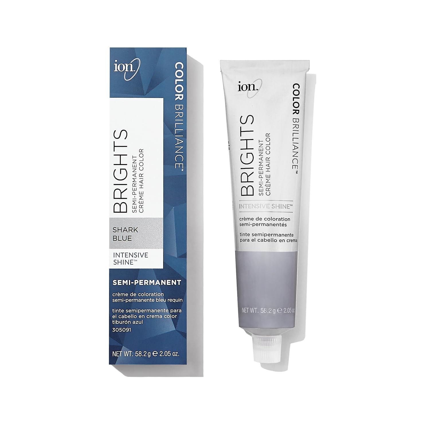 Ion Color Brilliance Brights Semi-Permanent Hair Color - Shark Blue