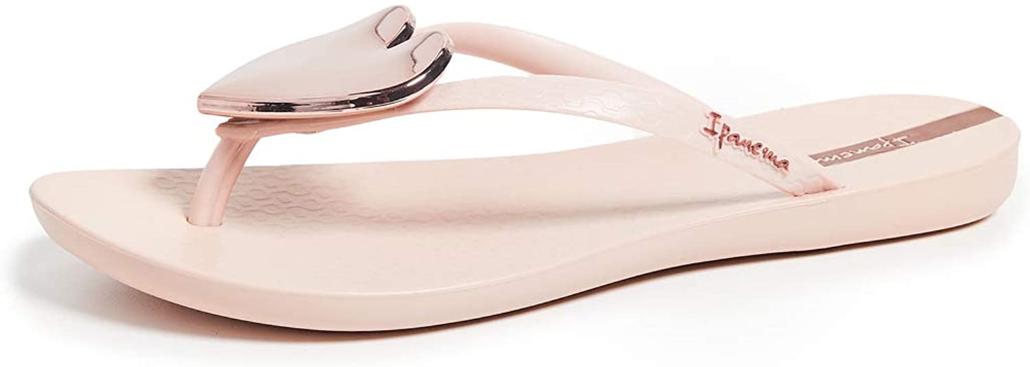 Ipanema Women's Wave Heart Flip Flop Sandal - (Pink Rose, 8)