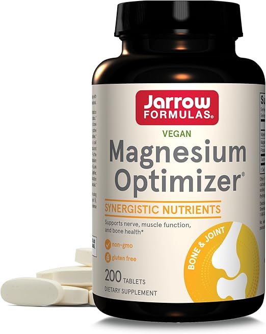 Jarrow Formulas Magnesium Optimizer, Important for Bone Health, 100 Easy-Solv Tabs