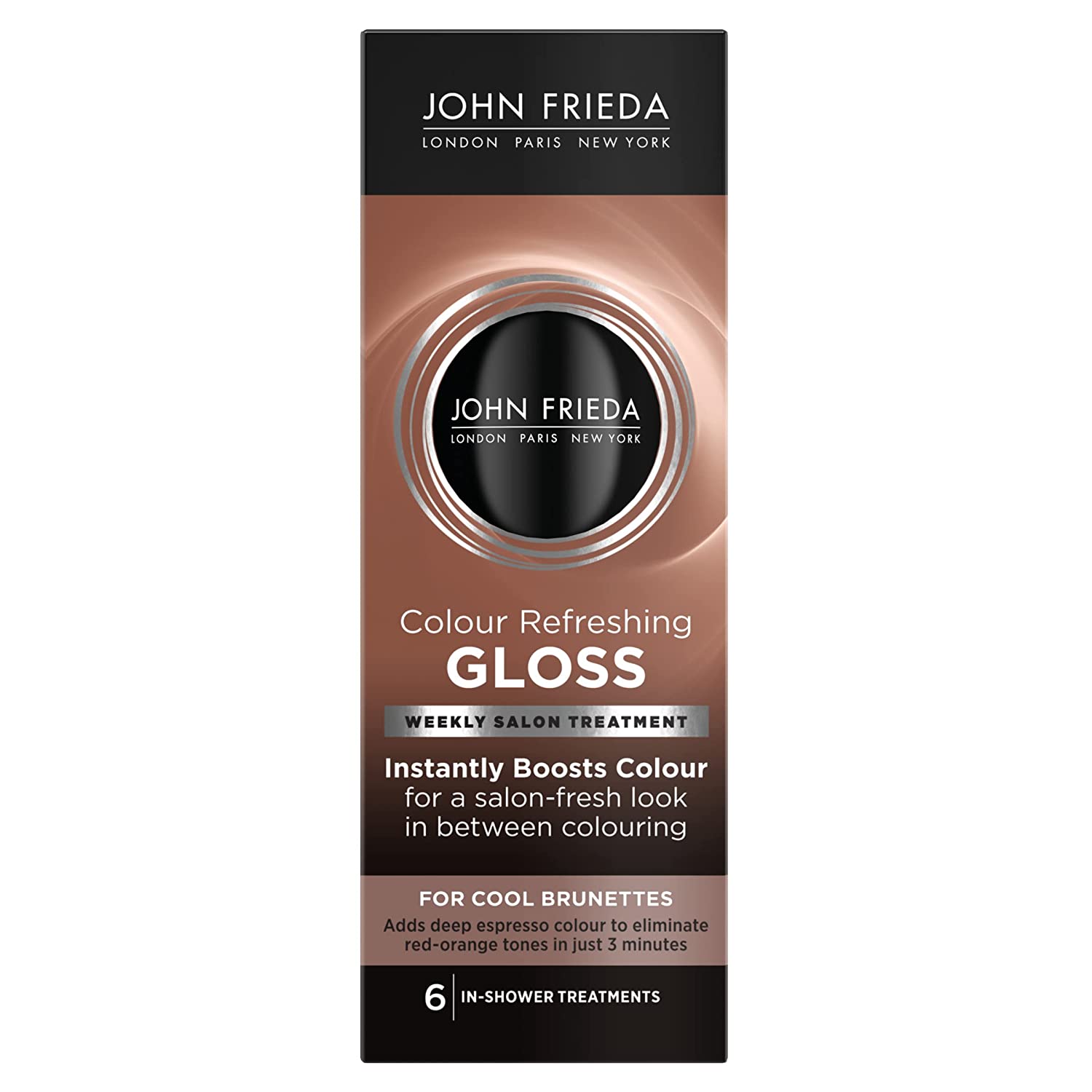 John Frieda Precision Foam Hair Color, Glosser Cool Brunette - 6 Fl.Oz (177ml)