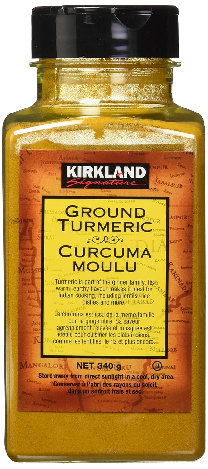 Kirkland Signature Ground Turmeric Powder 12oz – Imported, Premium Quality for Cooking, Wellness & Golden Milk