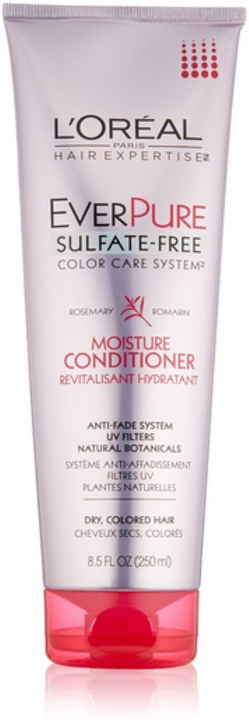 L’Oréal Paris EverPure Frizz Defy Sulfate‑Free Conditioner 8.5oz (Marula Oil, For Frizzy & Color‑Treated Hair)