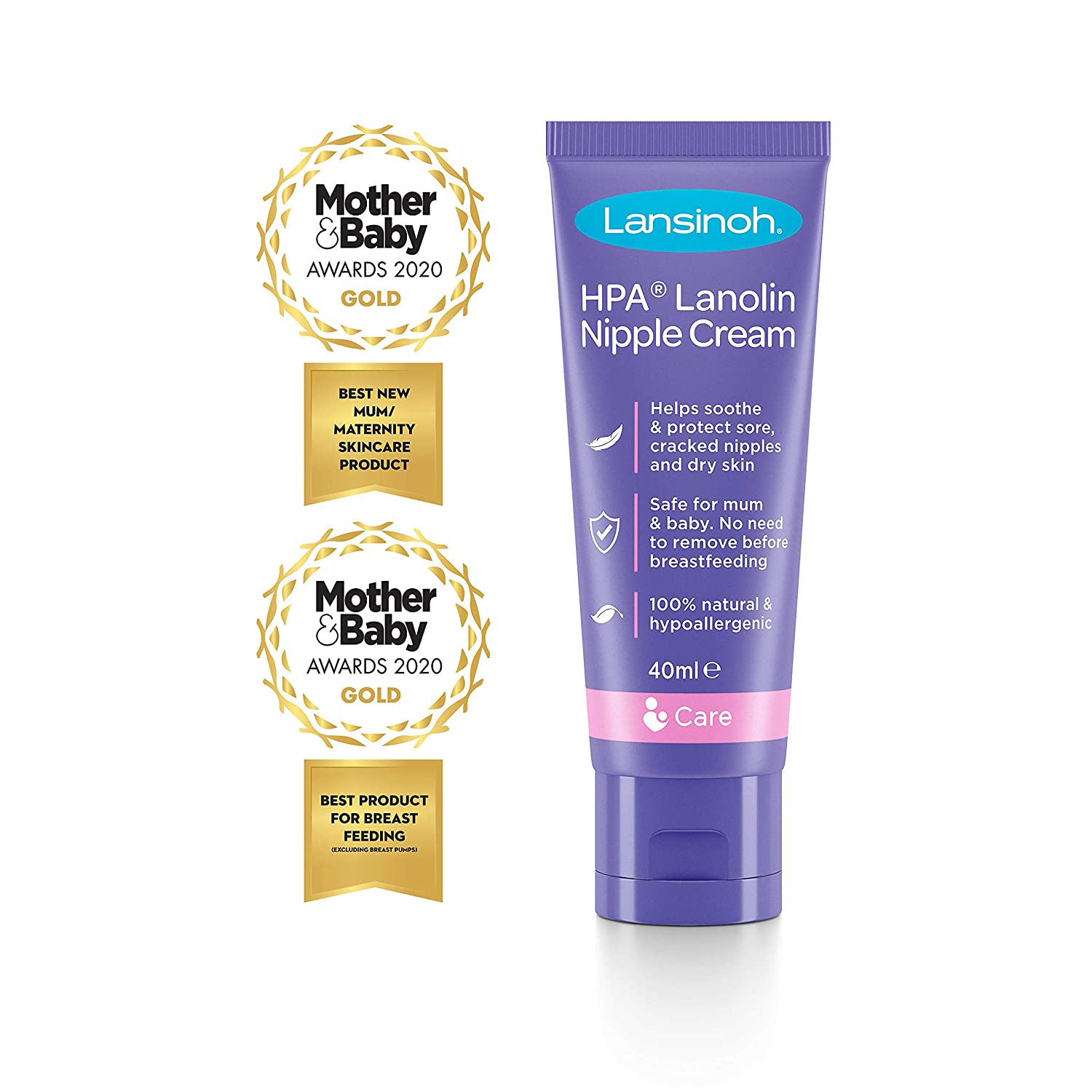 Lansinoh HPA Lanolin Topical Nipple Cream Soothes & Protects for Breast Feeding - 1.41 ounce (40 grams)