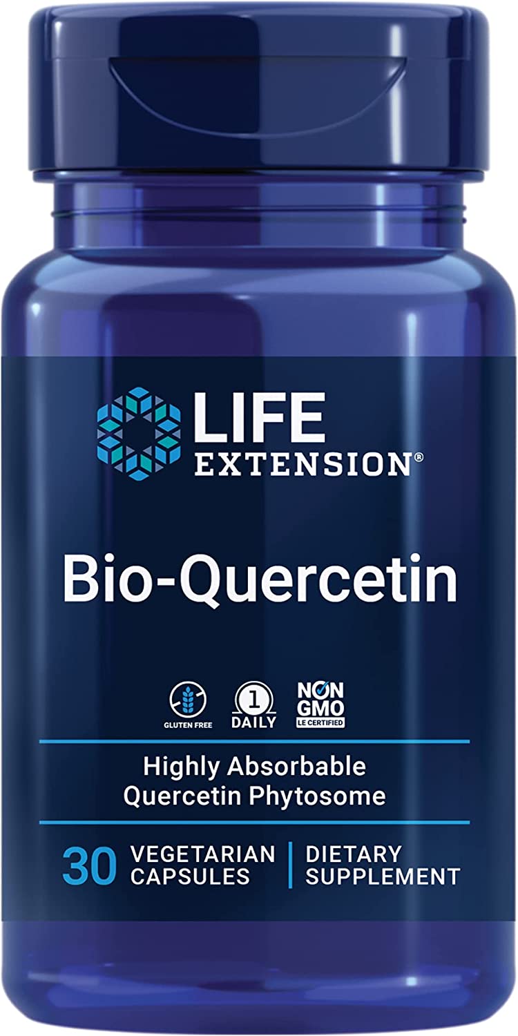Life Extension Bio-Quercetin - for Cardiovascular + Endothelial Health and Healthy Immune Response - 30 Vegetarian Capsules