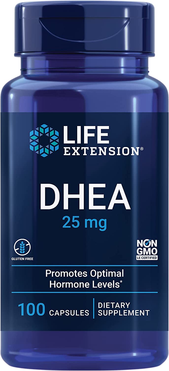 Life Extension DHEA-25 Mg, Promotes Healthy Mood & Well-Being - 100 Caps