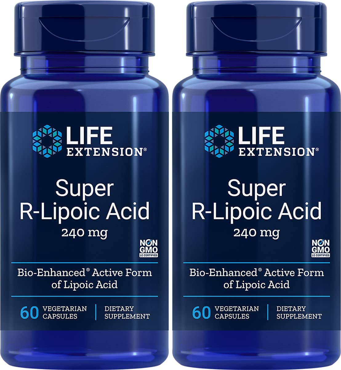 Life Extension Super R Lipoic Acid 240mg - 60 Capsules (2 Pack)
