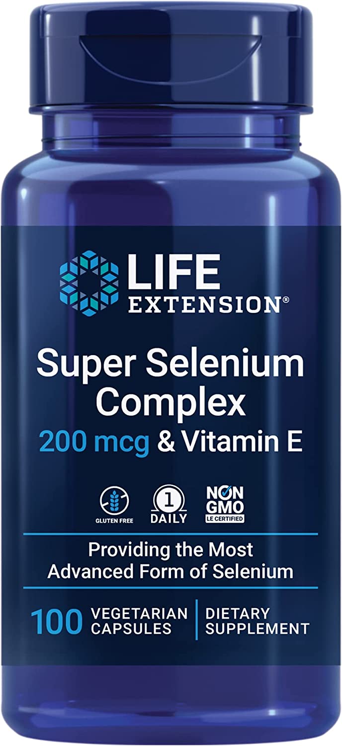 Life Extension Super Selenium Complex Capsules 200mcg - 100 Count