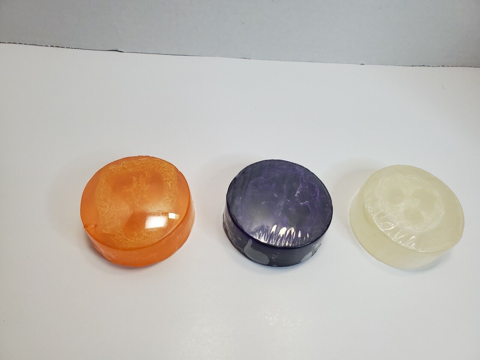 Loofah Soap Homemade Organic, Citrus Lavender Coconut Relaxing Soothing Exfoliating Soap Bars -  3ct