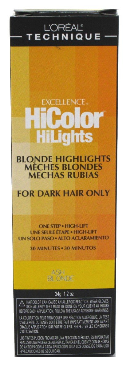 Loreal Excel Hicolor Hilights Ash Blonde Hair Color- 1.2oz (34g)