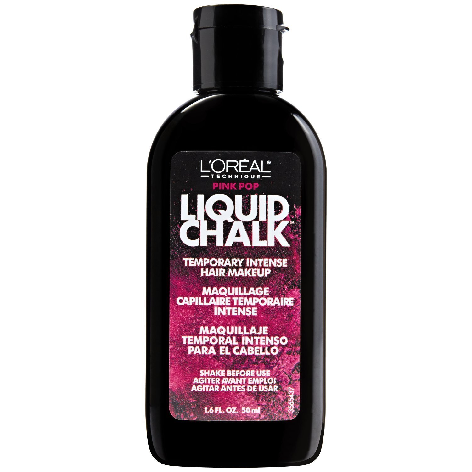 Loreal Liquid Chalk Hair Makeup -Pink Pop, Pack of 3 - 1.6 Oz (50ml)