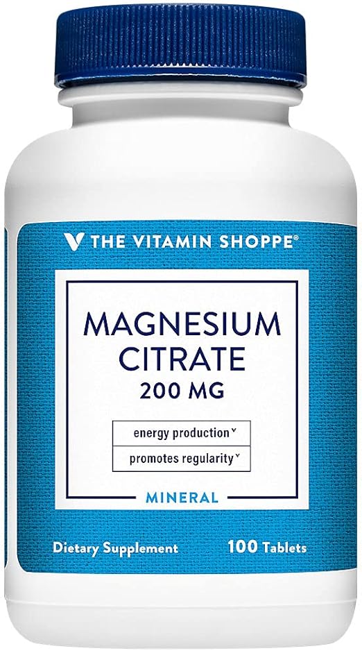 the Vitamin Shoppe Magnesium Citrate 100 Tablets