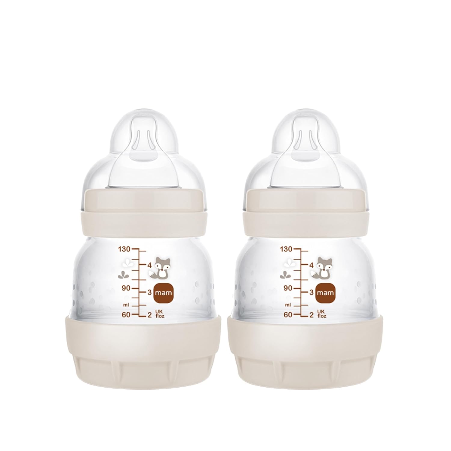 MAM Easy Start Anti-Colic Baby Bottle, 5 oz / 150ml - Extra Slow Flow for Newborns 0-3 Months - Reduces Colic & Gas with Breastfeeding-Like Nipple