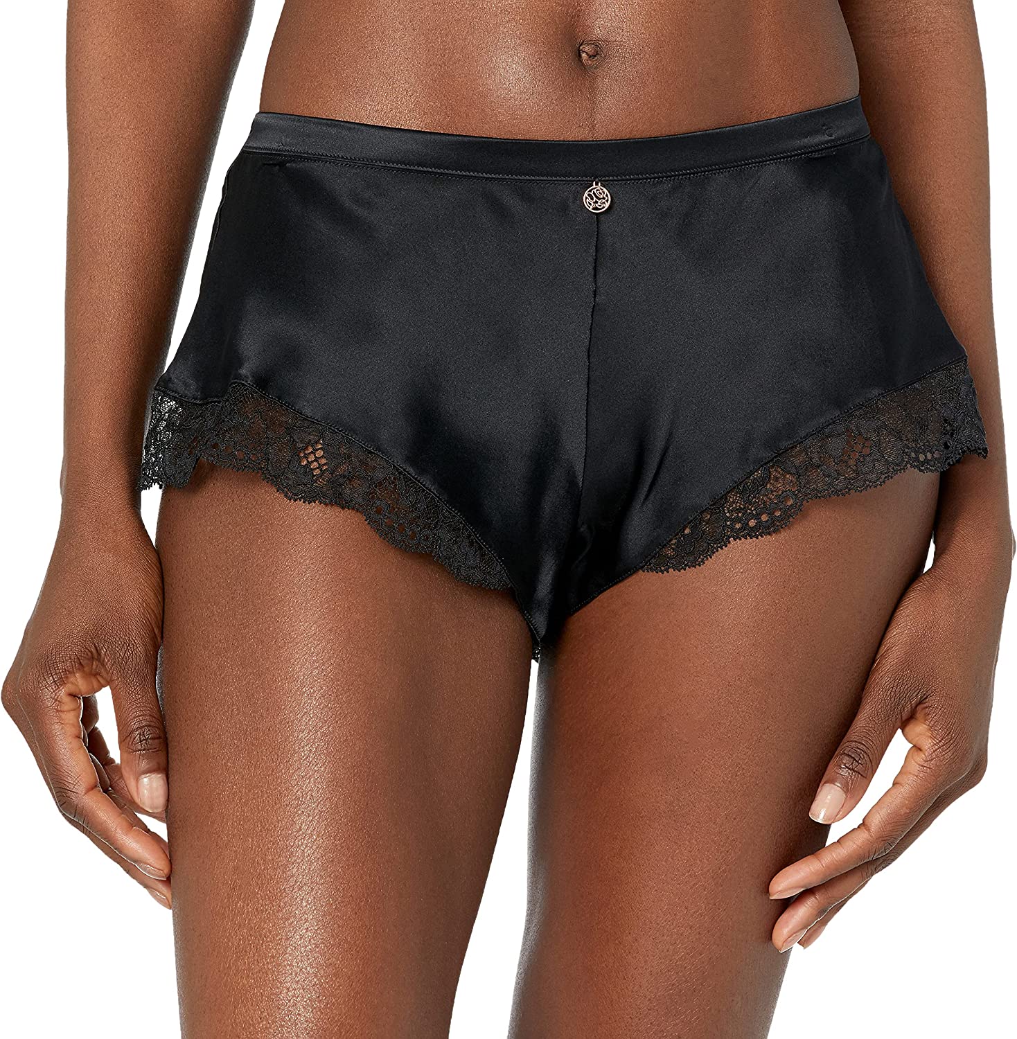 Marks & Spencer Women's Rosie Silk & Lace Tap Panty - Black, 18