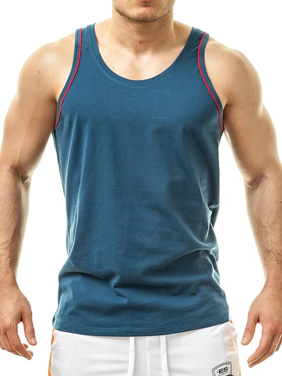 Diesel Men's Carlos Cracked Print Sleeveless Tank Top, Royal Blue