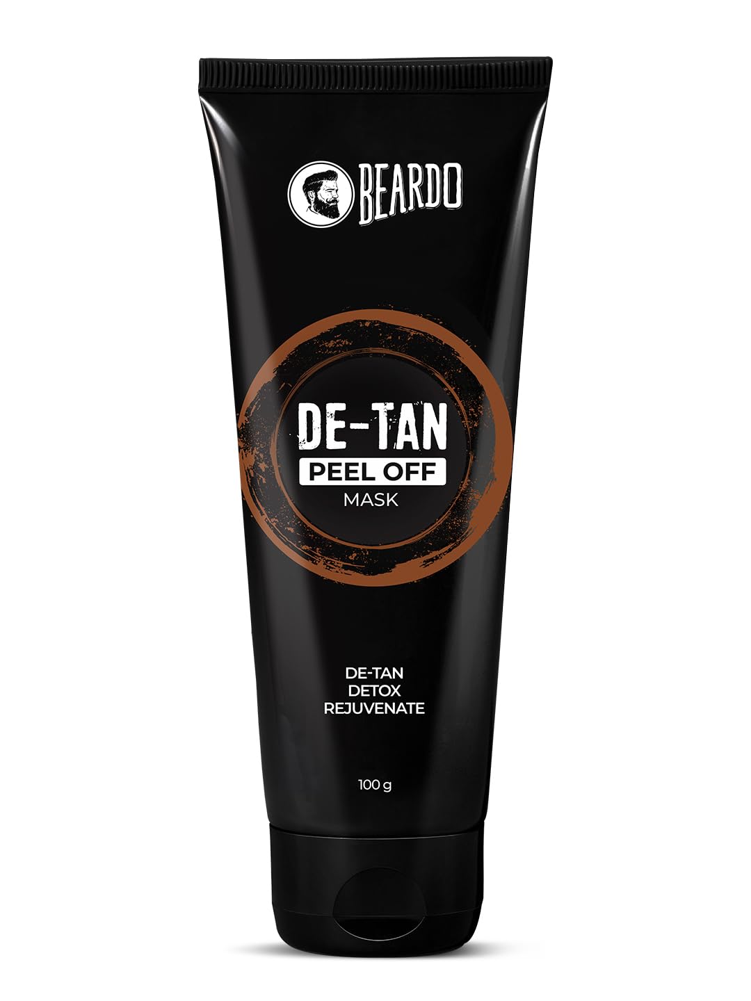 Beardo De-Tan Peel-Off Face Mask for Men, 100gm | Deep Cleansing & Purifying Facial Mask for All Skin Types | Removes Dead Cells, Dirt & Restores Natural Glow (3.4 Fl Oz)