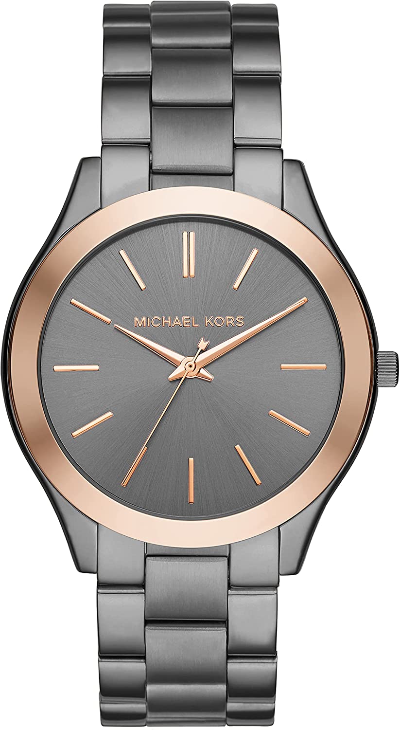 Michael Kors Men's Slim Runway Quartz Watch with Stainless Steel Strap