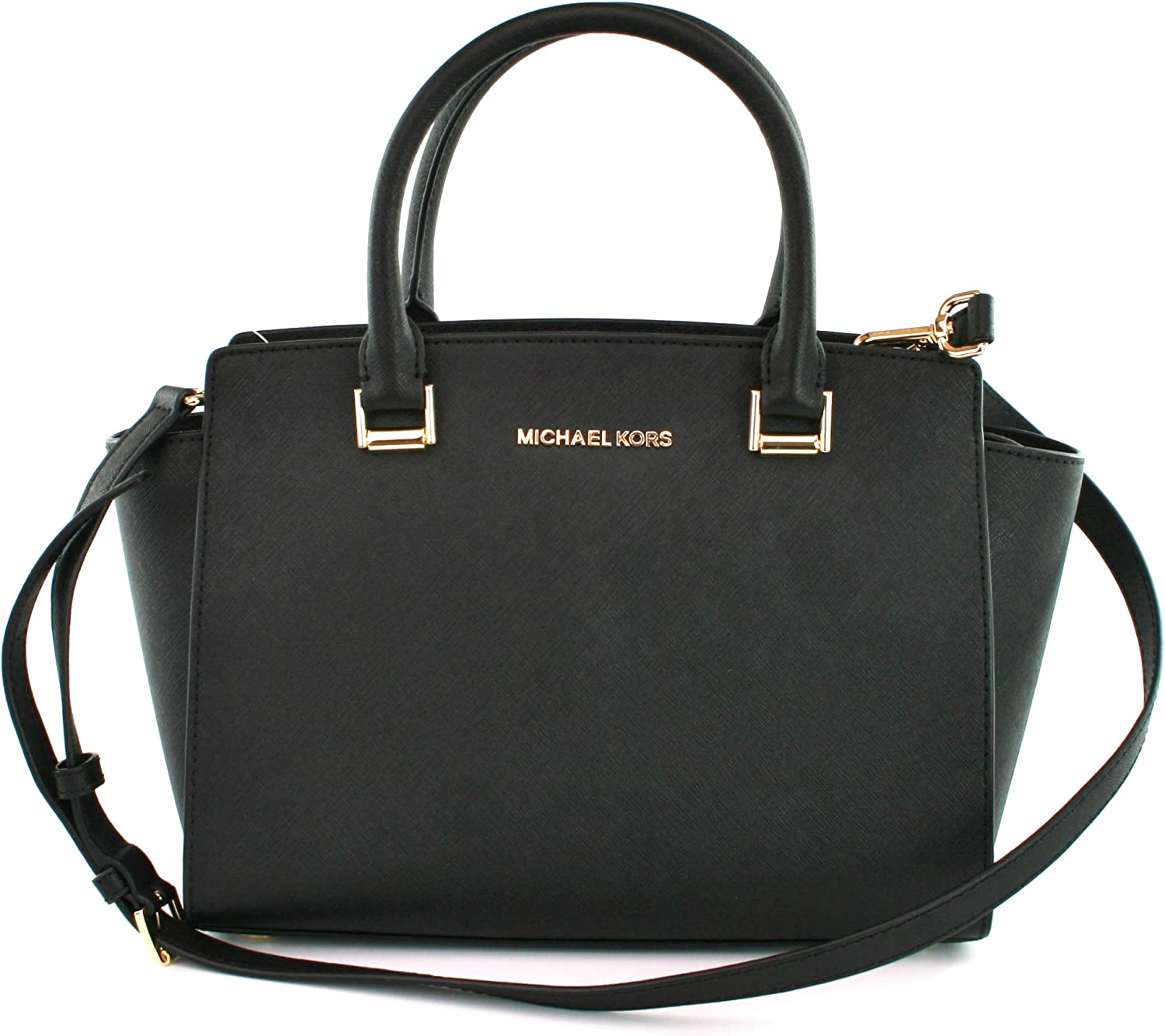 Michael Kors Women's Selma Medium Top-Zip Satchel - Black