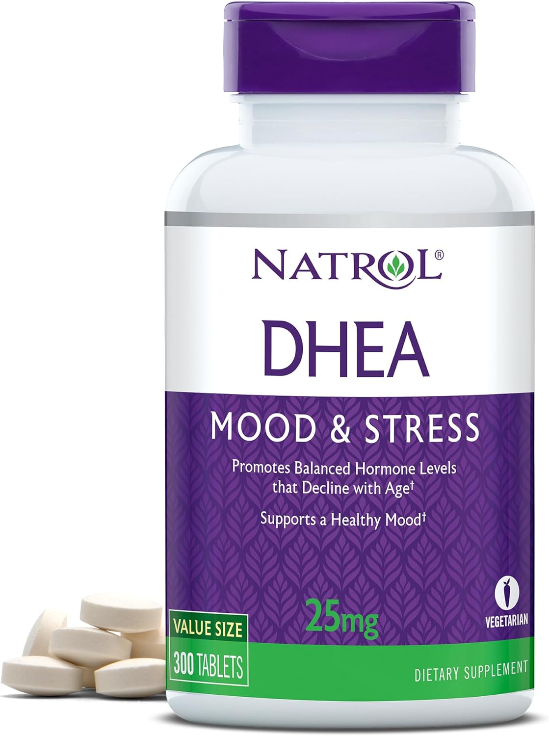 Natrol DHEA 25mg Tablets, 300-Count