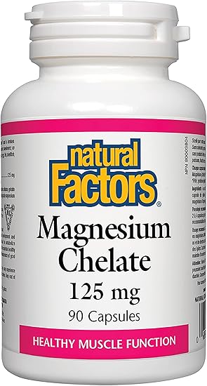 Natural Factors Magnesium Chelate, 90 CT