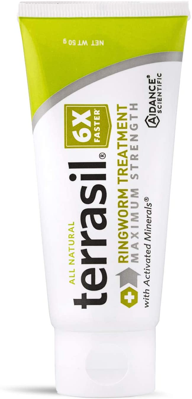 Natural Terrasil Ringworm 6X Faster Treatment, Max Strength with Activated Minerals - 1.7 Oz (50g)