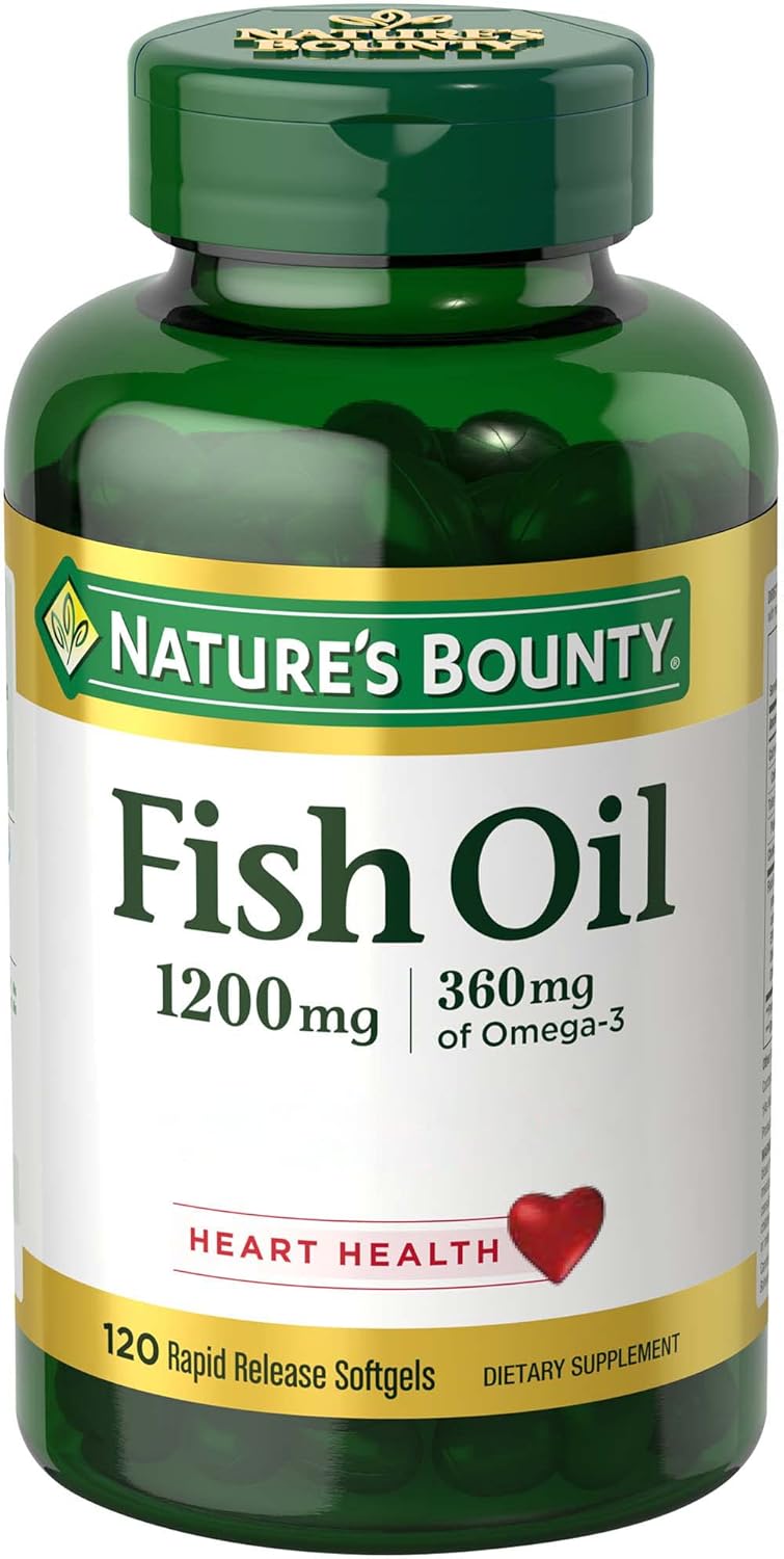 Nature's Bounty Omega-3 Norwegian Cod Liver Oil - 120 Softgels