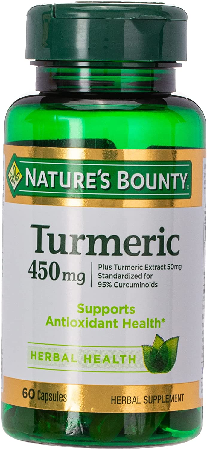 Nature's Bounty Turmeric Curcumin Caps Support Antioxidant Health - 60 Capsules