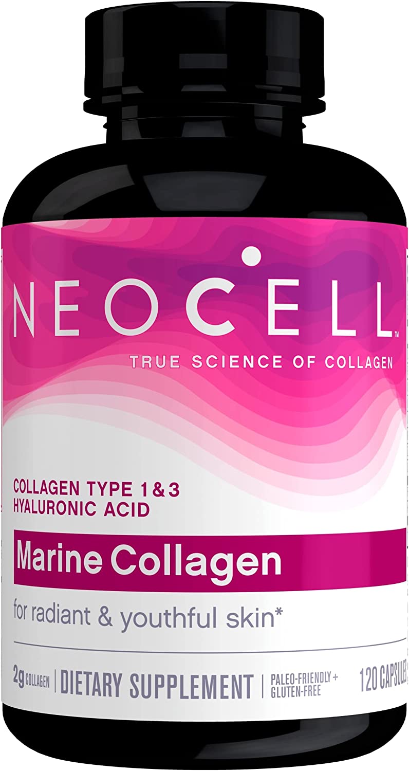 Neocell Marine Collagen plus Hyaluronic Acid Capsules 2000mg - 120 Count