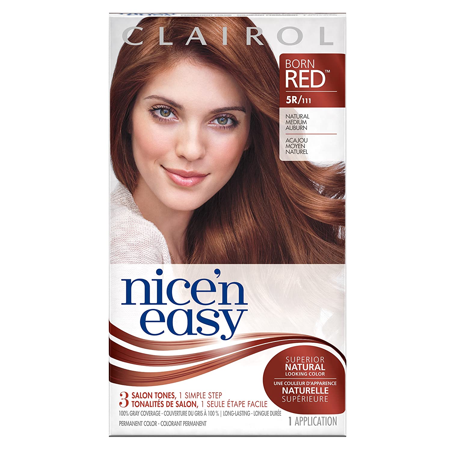Nice N Easy Permanent Hair Color 5R - Natural Medium Auburn