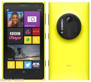 Nokia Lumia 1020, RM-875, 41mp Pureview Camera with 32gb Storage - Yellow