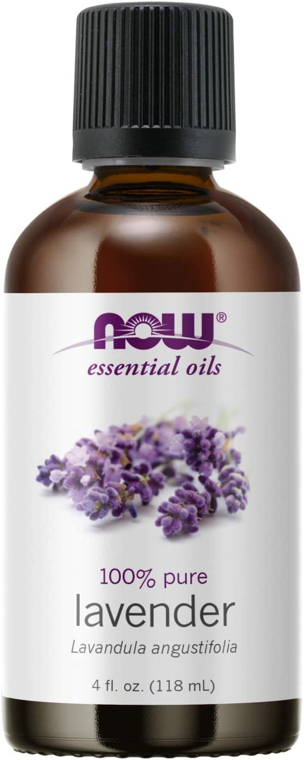 NOW Essential Oils- 100% Pure Lavender Oil, Floral Oil - 4.0 Fl.Oz (118ml)