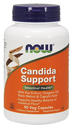 Now Foods, Candida Intestinal Support Supplement- 90 Veg Capsules Pack of 2