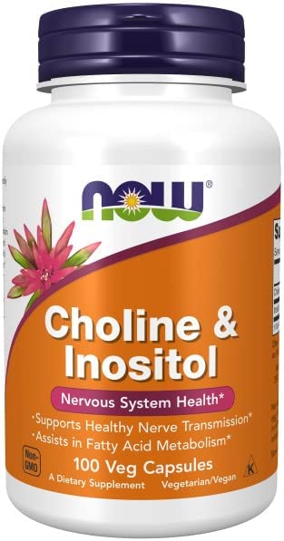 Now Foods Choline & Inositol 500 Mg - 100 Caps