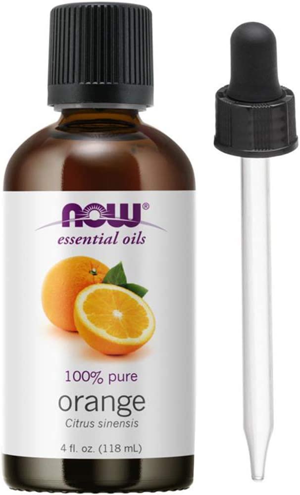 NOW Foods Orange Oil Sweet, 4 Ounce + 1 Glass Dropper