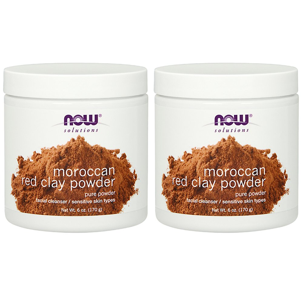 Now Foods Red Clay Powder Moroccan, 6-Ounce (Pack of 2)