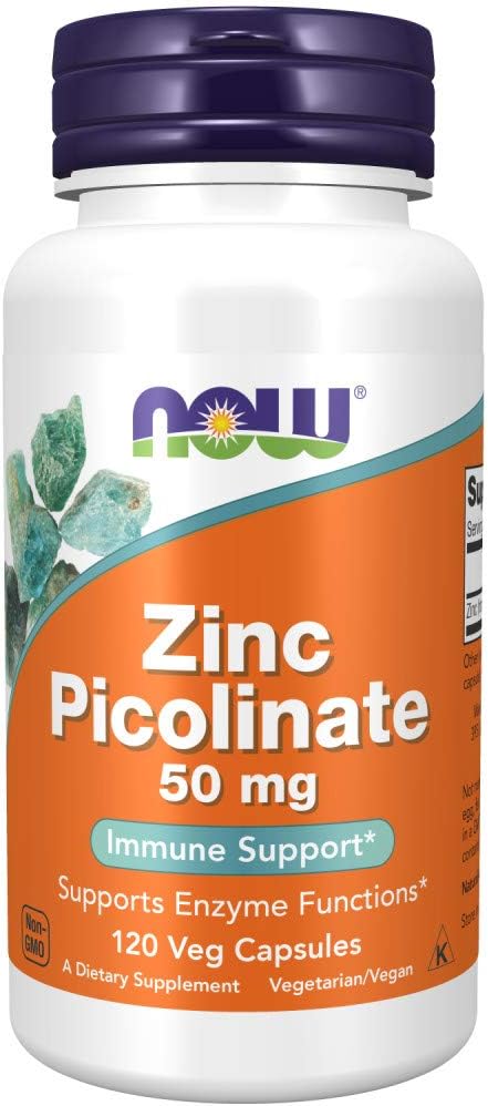 NOW Foods Zinc Picolinate, 120 Capsules / 50mg