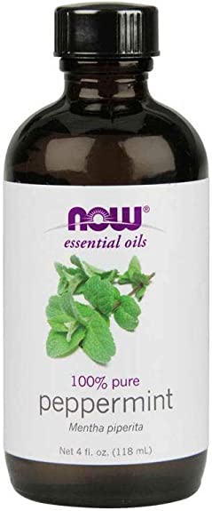 NOW Peppermint Essential Oil 4oz – Pure Aromatherapy Oil for Cooling Relief & Wellness