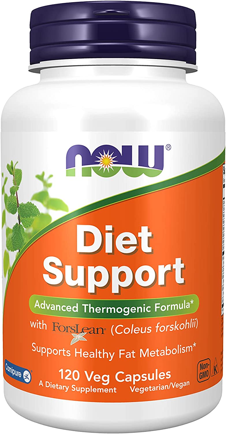 NOW Supplements, Diet Support with ForsLean® (Coleus forskohlii) - 120 Veg Capsules