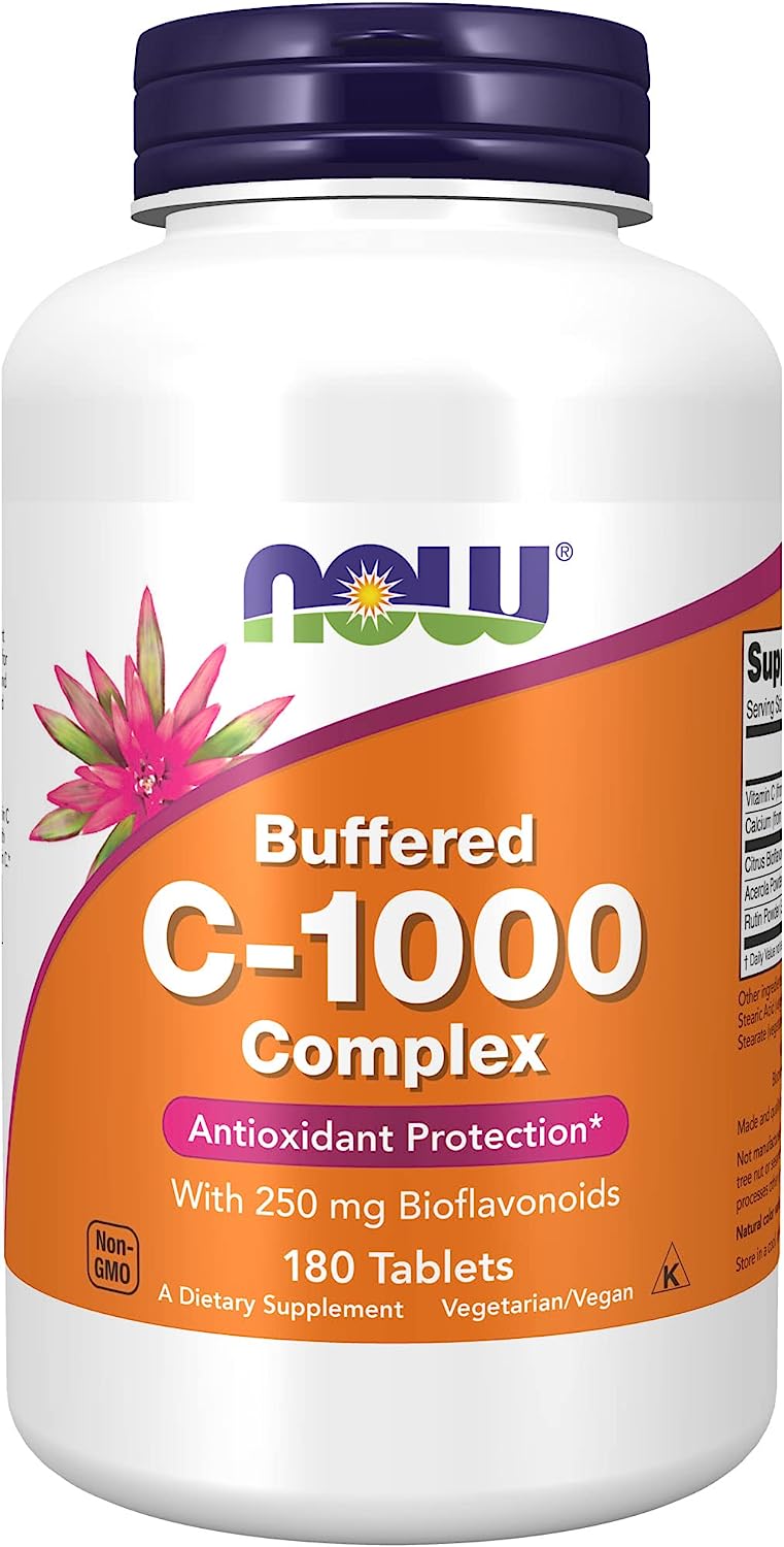 NOW Vitamin C-1000 Complex, 180 Buffered Tablets