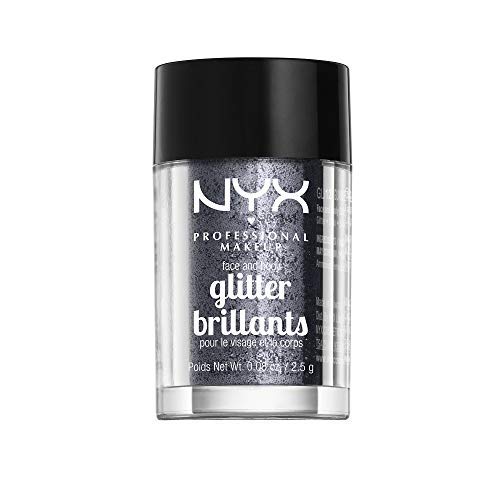 NYX PROFESSIONAL MAKEUP Metallic Glitter, 0.08 Oz (2.5 g) - Midnight Steel