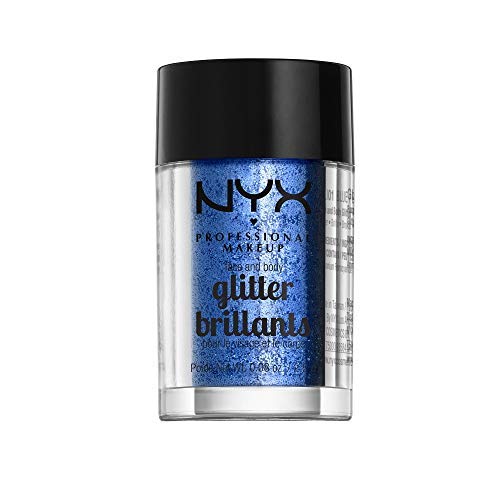 NYX PROFESSIONAL MAKEUP Metallic Glitter, 0.08 Oz (2.5 g) - Blue